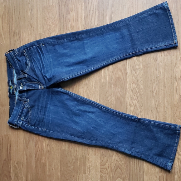 Lucky Brand Charlie Baby Boot Crop Stretch Jeans Size 0👖26" Waist X 23" Inseam